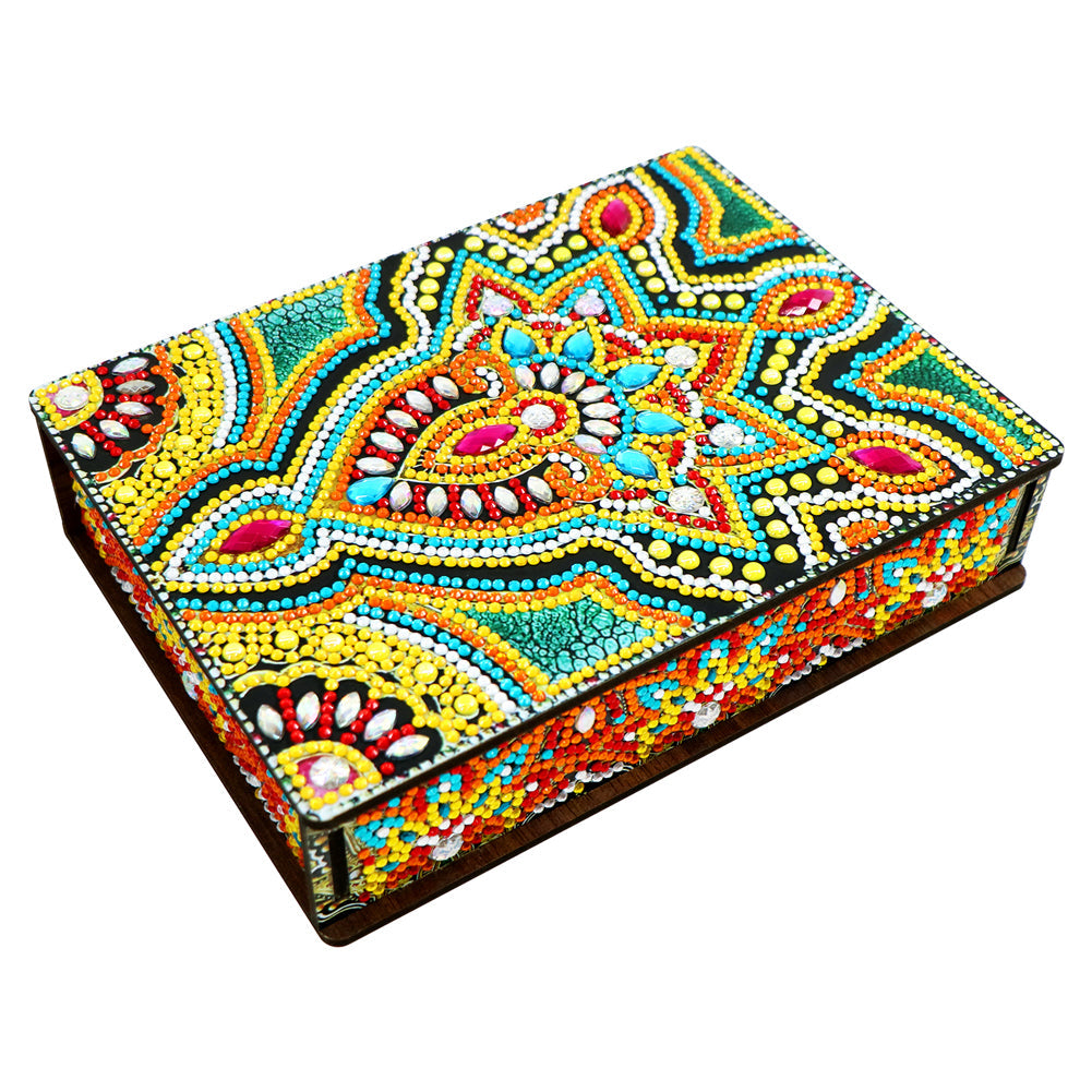 DIY Diamond Painting Mandala Jewelry Storage Box DIY Special Shaped Drill Case Kits