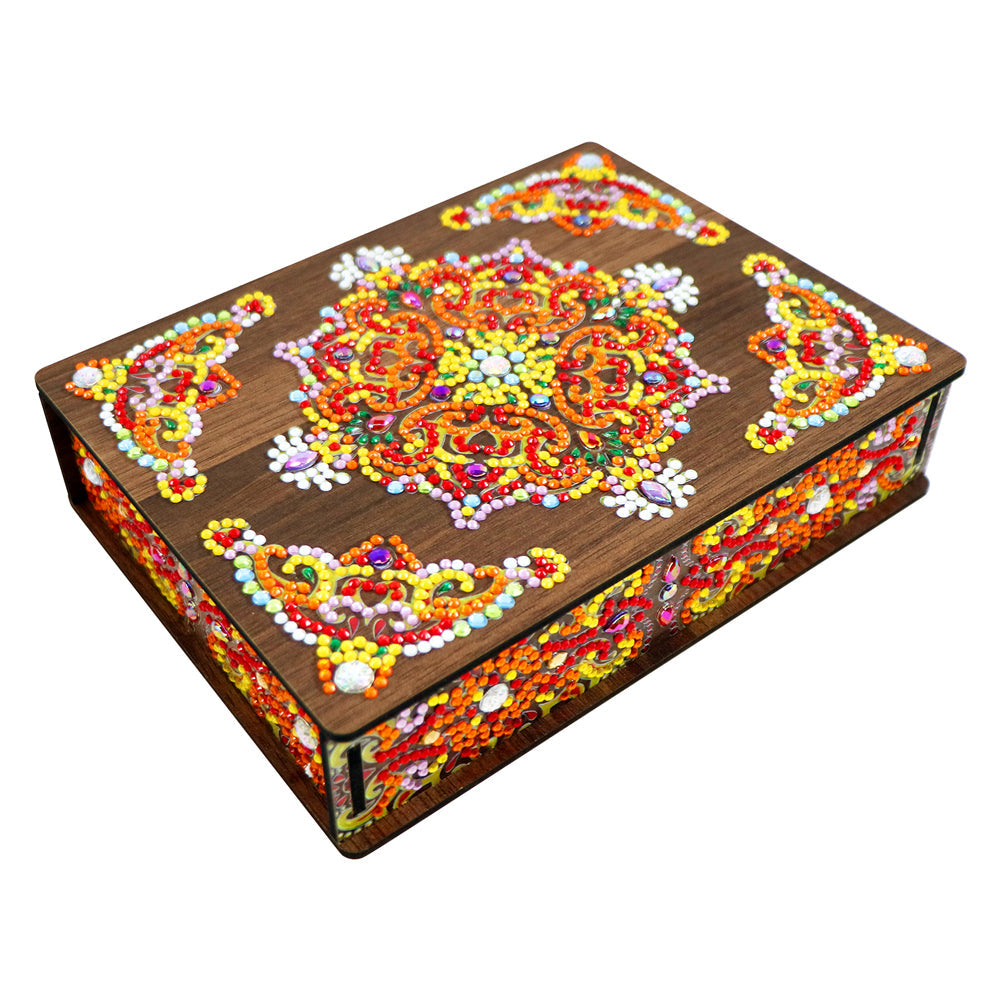 DIY Diamond Painting Mandala Jewelry Storage Box DIY Special Shaped Drill Case Kits