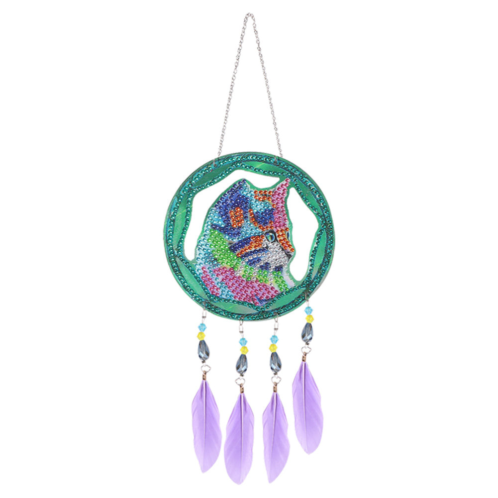 5D Diamond Painting Dream Light Catcher Wind Chimes Crystal Craft Pendant Kit