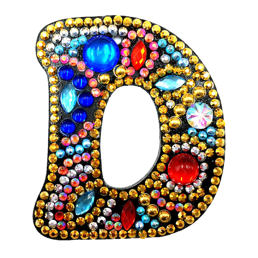 26 Letters 1pc Diamond Painting DIY Keychain Women Girl Bag Keyring Pendant Gift