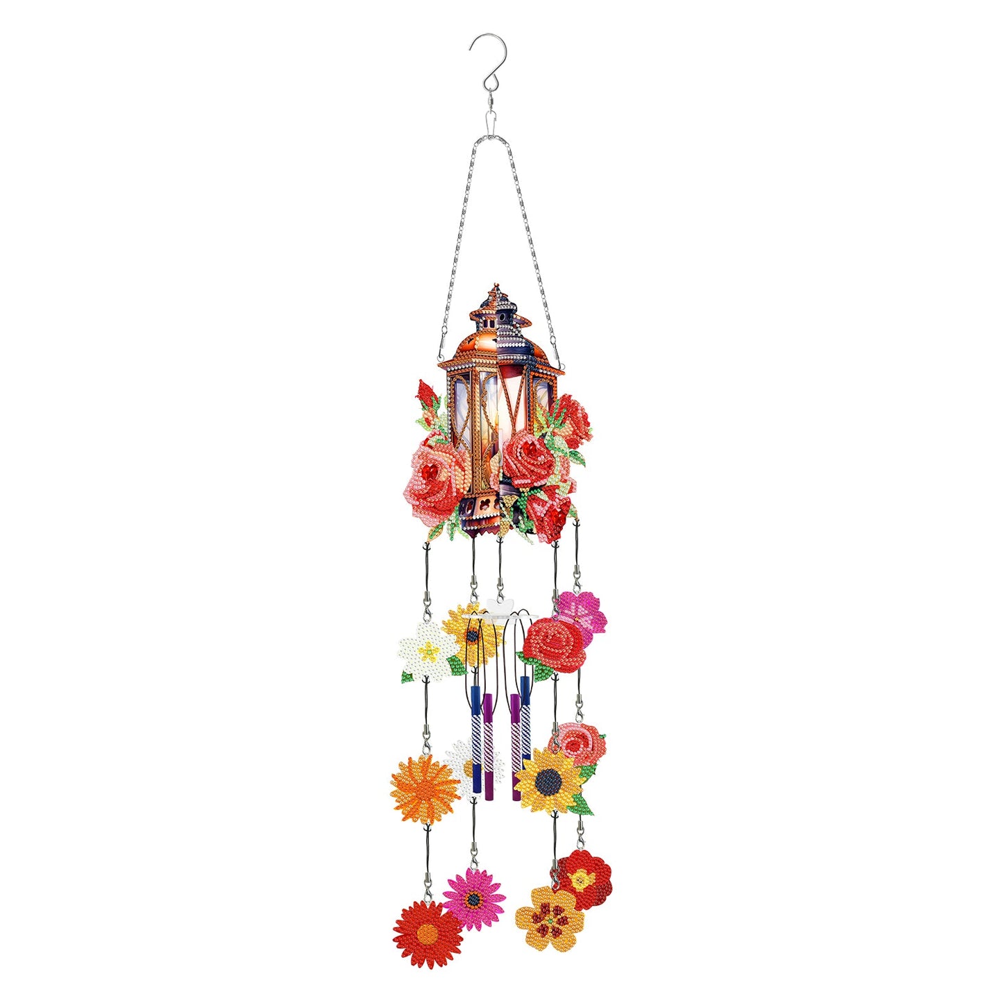 DIY Diamond Painting Double Sided 3D Wind Chime Pendant  Hanging Kit