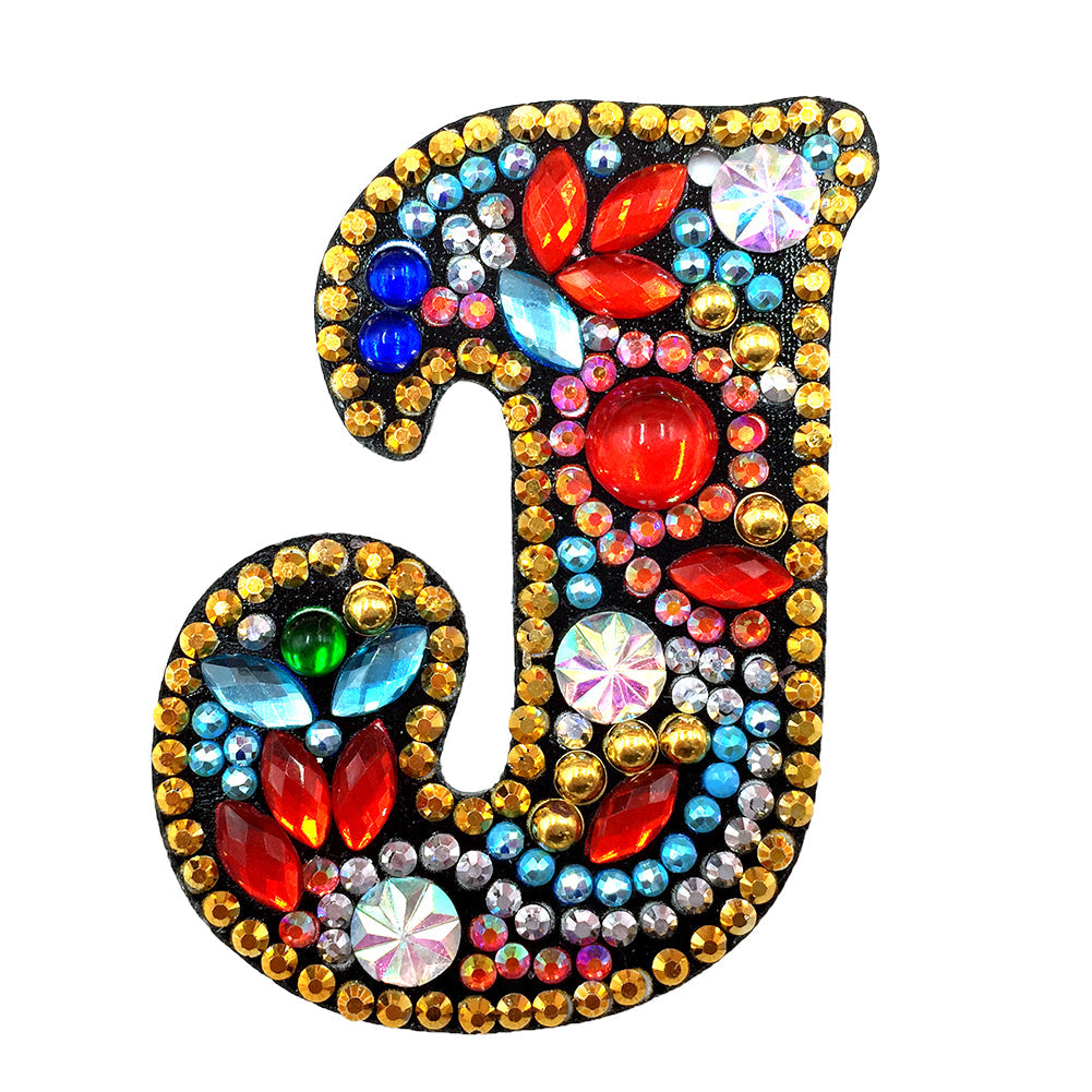 26 Letters 1pc Diamond Painting DIY Keychain Women Girl Bag Keyring Pendant Gift