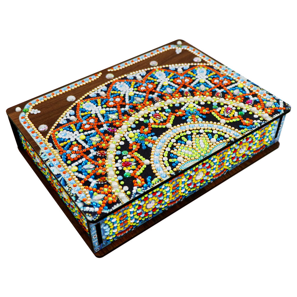 DIY Diamond Painting Mandala Jewelry Storage Box DIY Special Shaped Drill Case Kits