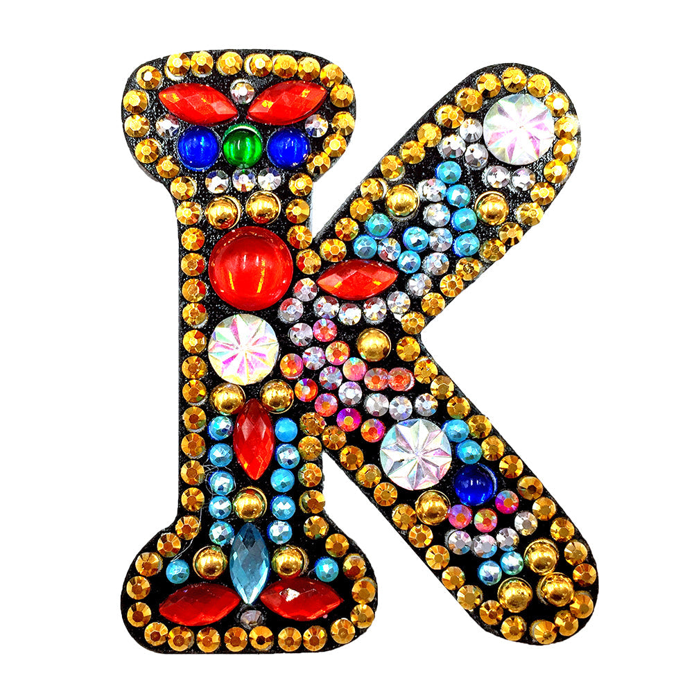 26 Letters 1pc Diamond Painting DIY Keychain Women Girl Bag Keyring Pendant Gift