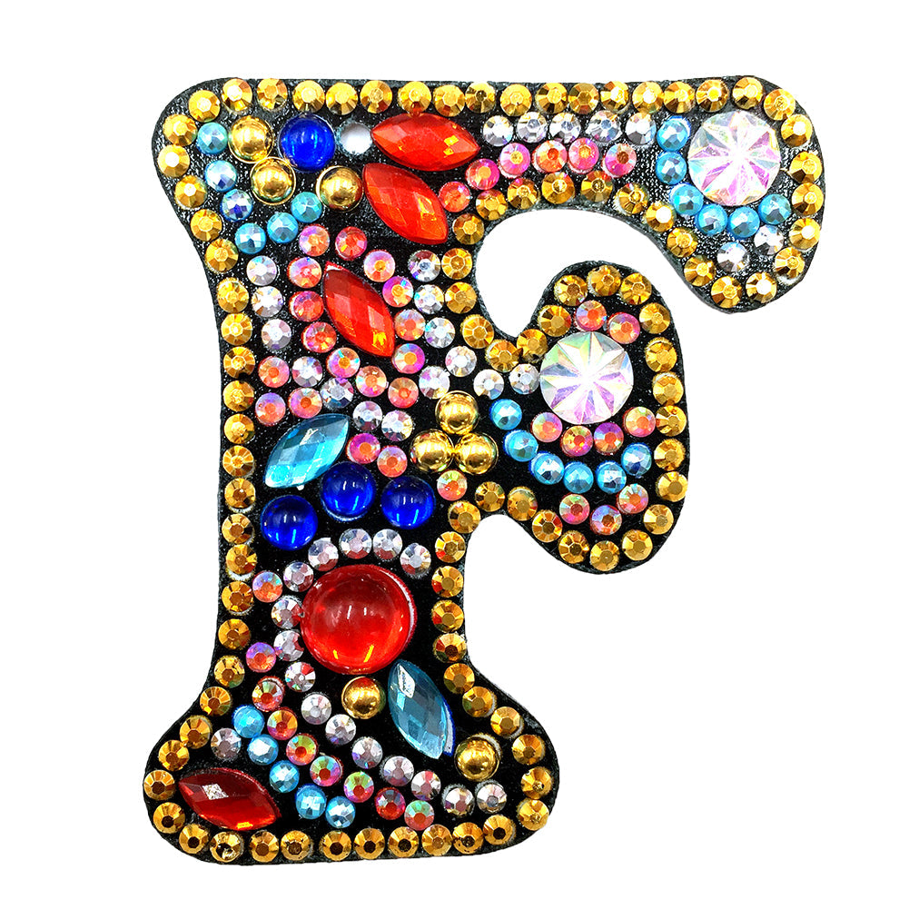 26 Letters 1pc Diamond Painting DIY Keychain Women Girl Bag Keyring Pendant Gift