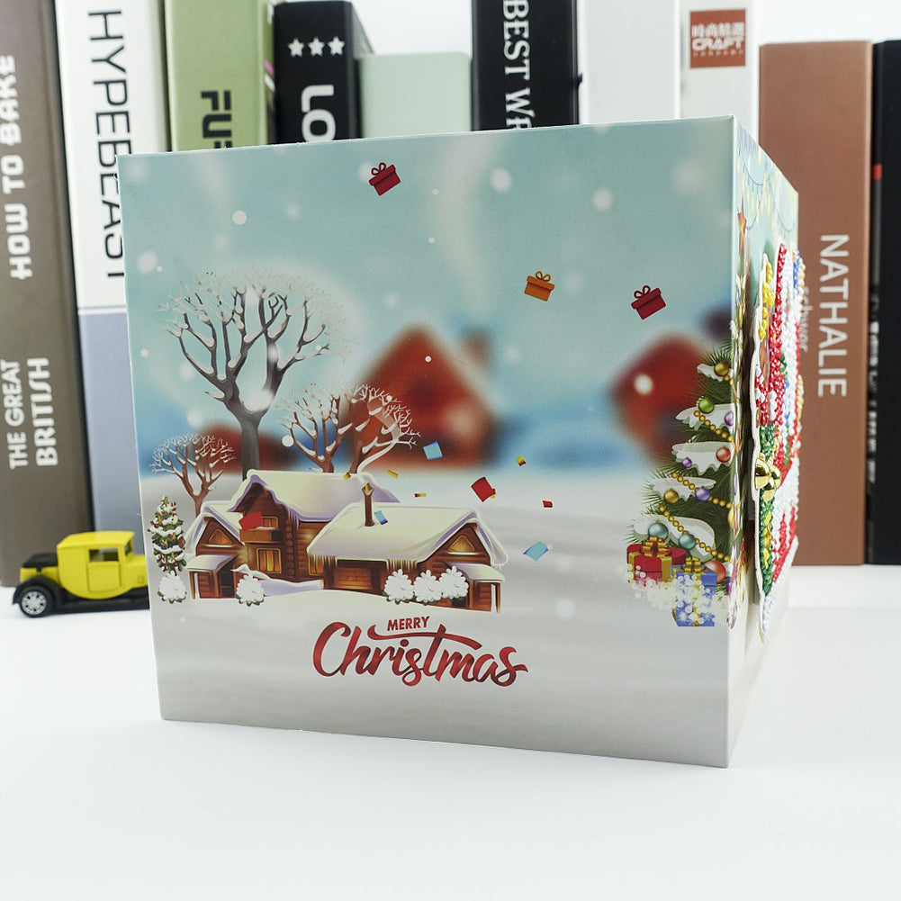 8pcs DIY Greeting Card Special shaped Diamond Painting Christmas Postcards