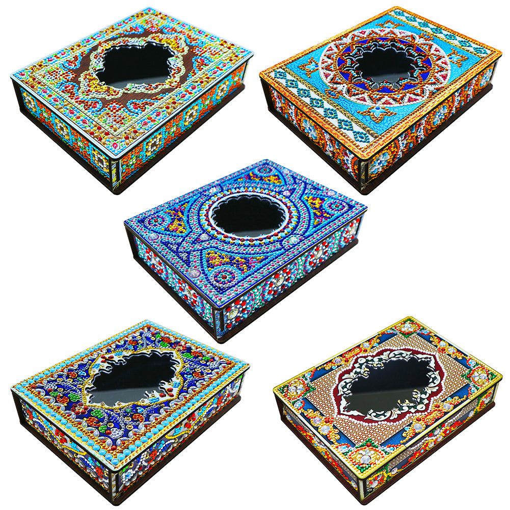 DIY Diamond Painting Mandala Jewelry Storage Box DIY Special Shaped Drill Case Kits