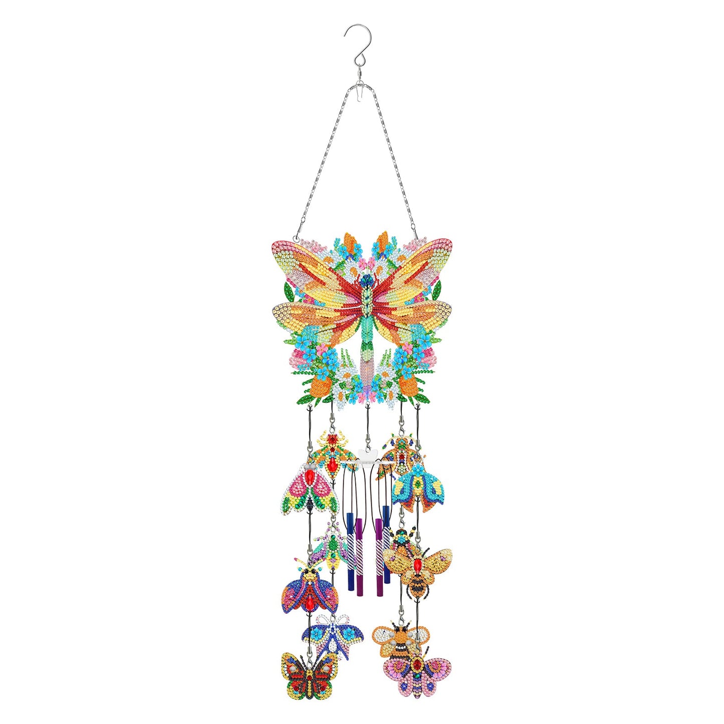 DIY Diamond Painting Double Sided 3D Wind Chime Pendant  Hanging Kit